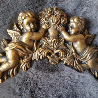 Architectural Ornate Arch Plaster Cherub Angel Wall Plaque Shabby Chic Moulding WP46