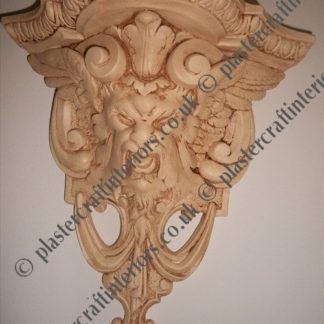 Classical lion architectural plaster corbel cb64