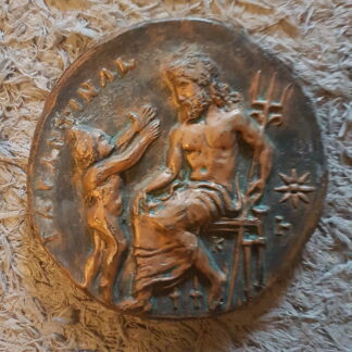 1 Italian Grand Tour Intaglio Neo Classical Renaissance Miniature Plaster Medallion Plaque 19th Century Italy